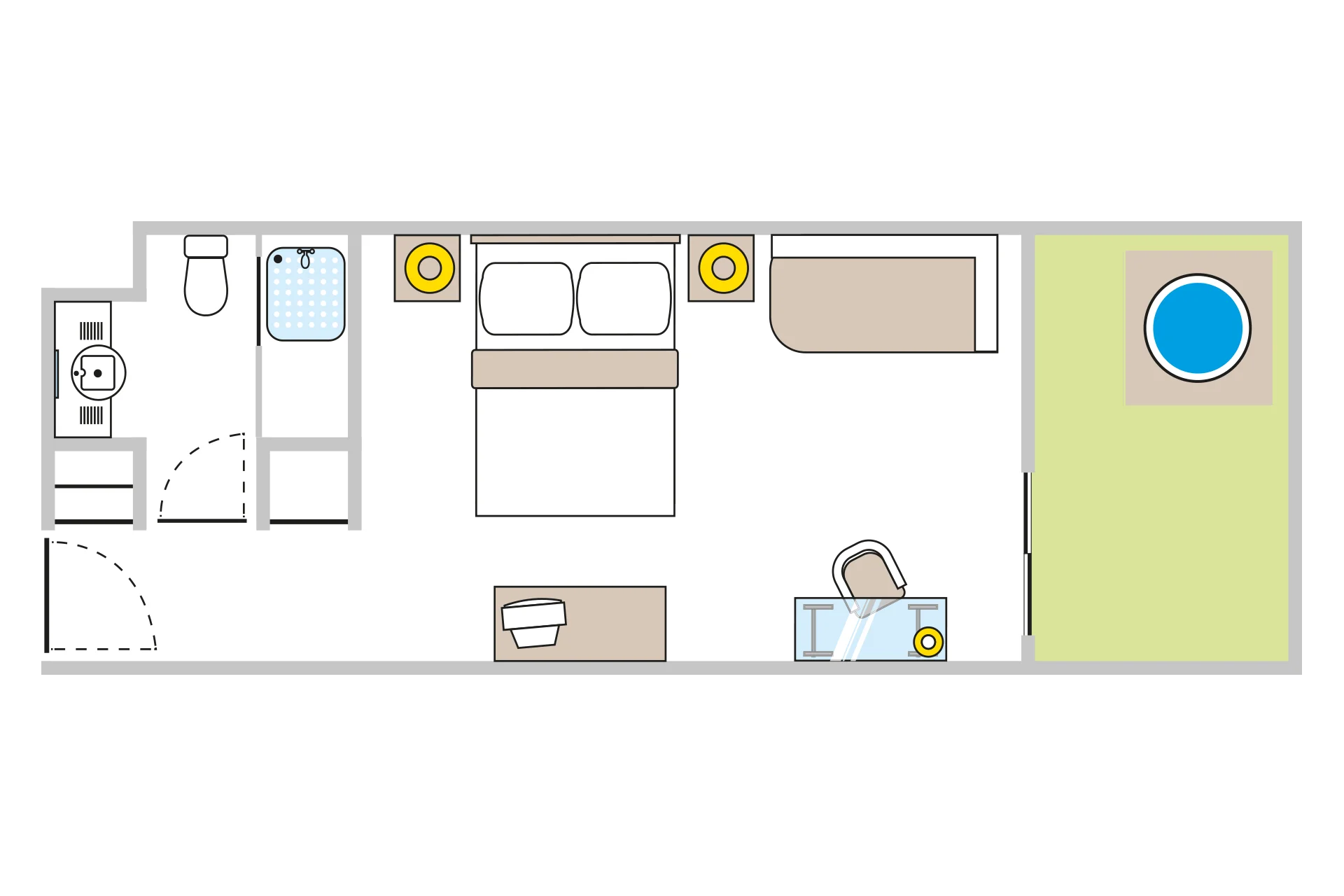 Superior Room With Jacuzzi On The Balcony - ROOM PLAN