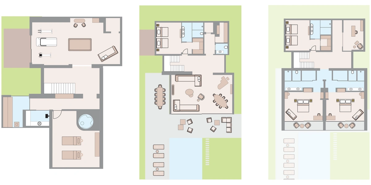 Four-Bedroom Villa - ROOM PLAN