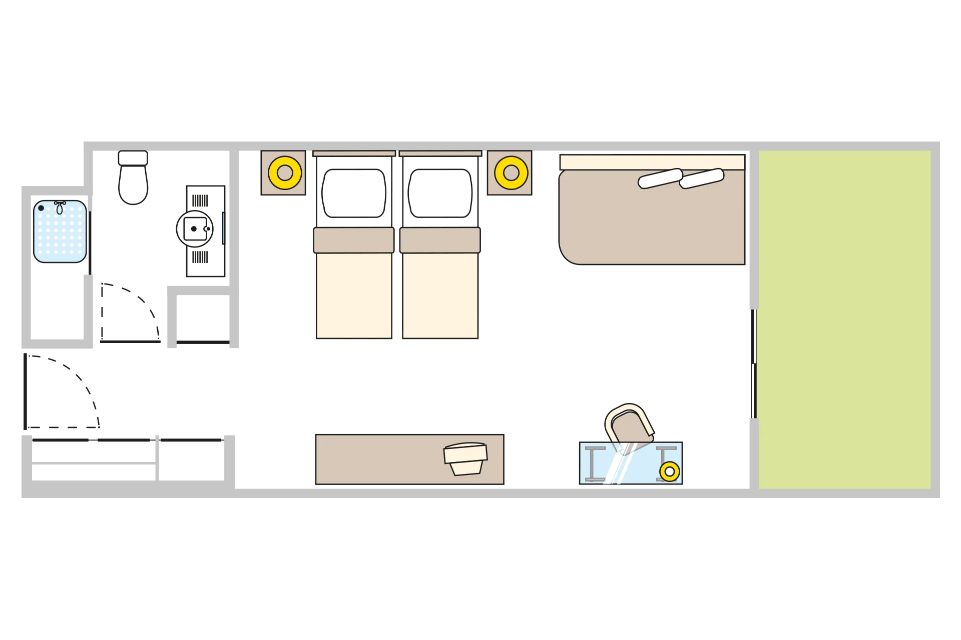 Deluxe Room with Balcony Jacuzzi - ROOM PLAN