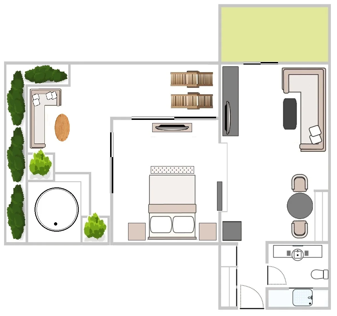 Aspendos Süit - ROOM PLAN