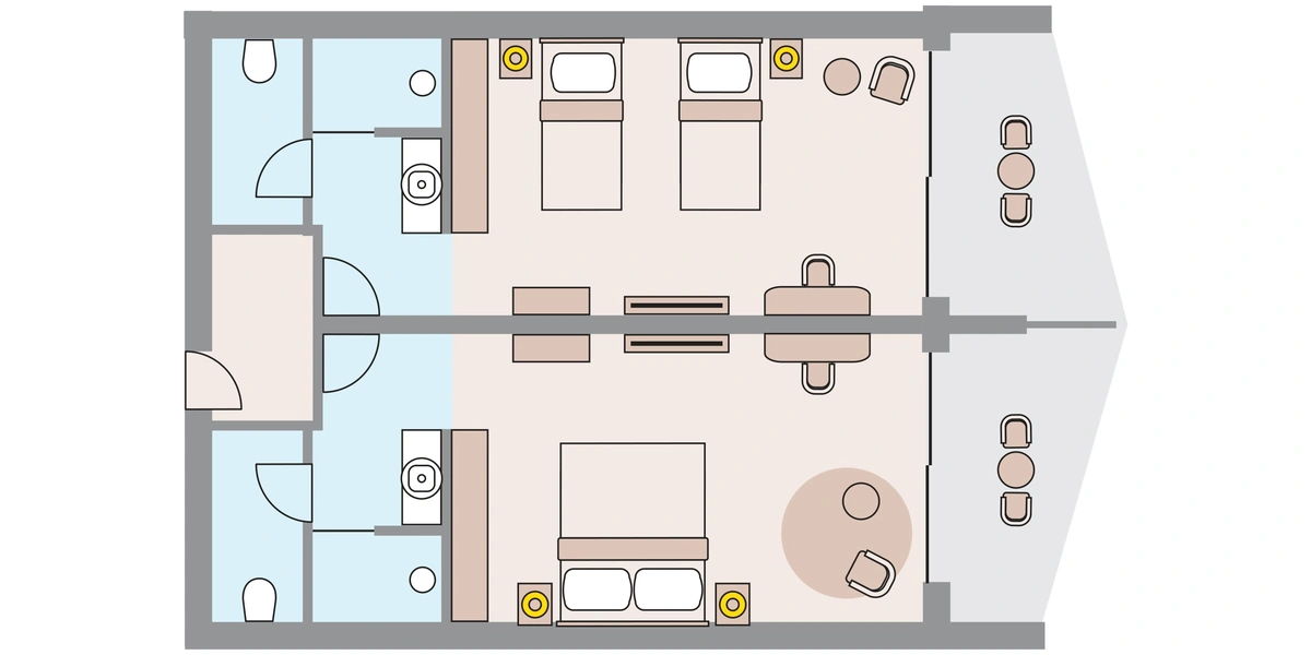 Deluxe Garden Room - ROOM PLAN