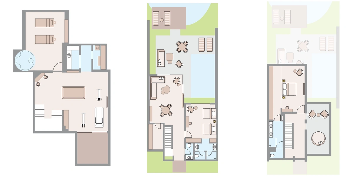 Two-Bedroom Villa - ROOM PLAN