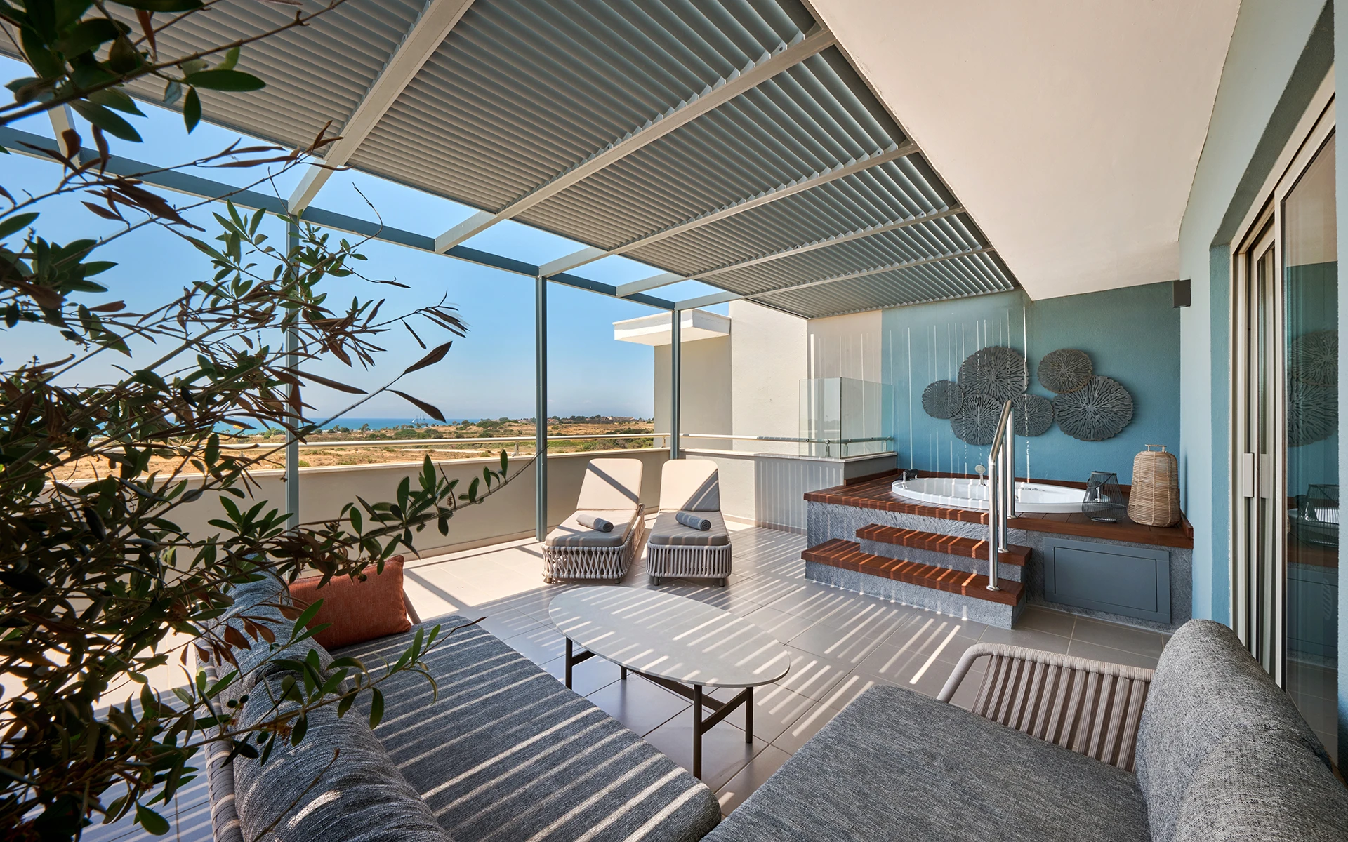Penthouse Suite With Jacuzzi, Facing Sea And Ancient Theatre View