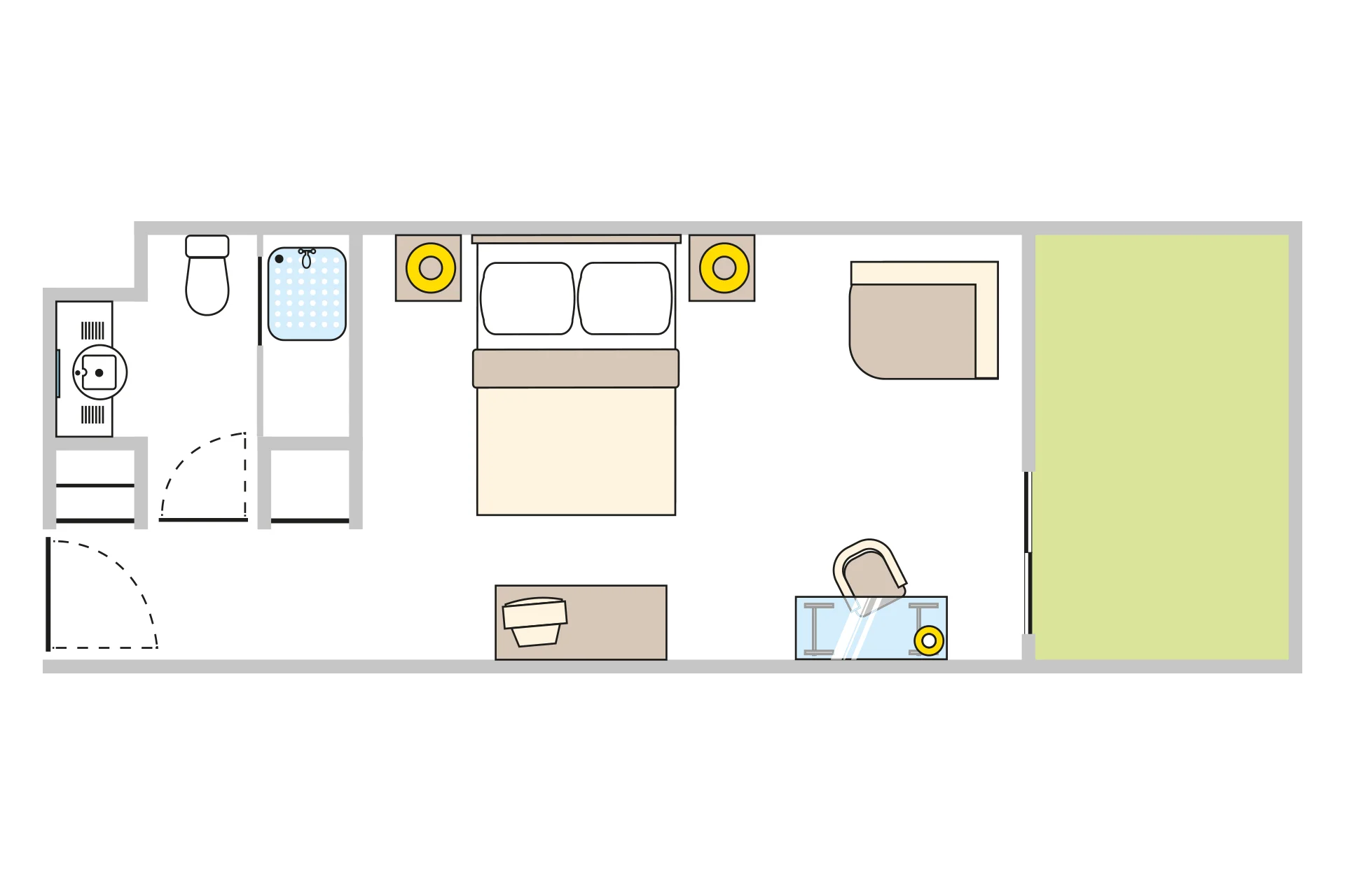 Superior Land View Room - ROOM PLAN